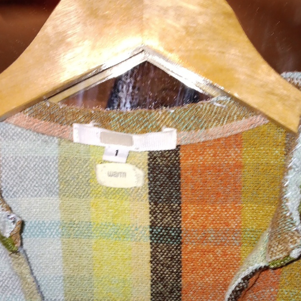 "WARM" Multicolor STRIPED Dress Also Shown W Grain Leather Belt Sold Seperately - Picture 7 of 13